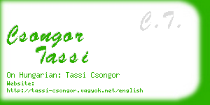 csongor tassi business card
